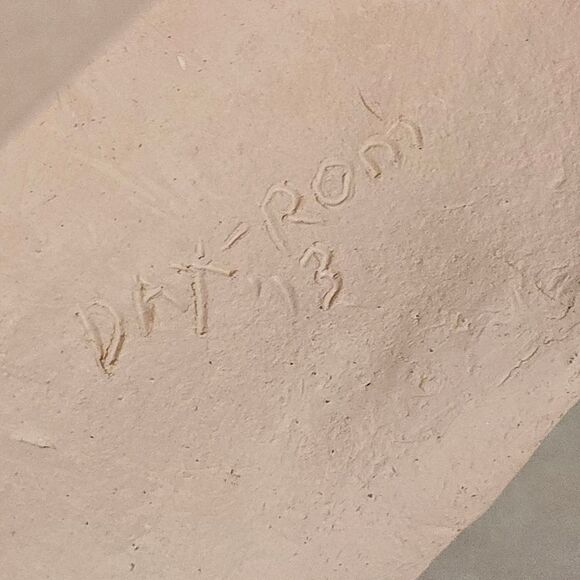 Studio Pottery Mermaid Ceramic Seashells Face Mask Wall Hanging Coastal Decor - Picture 7 of 8